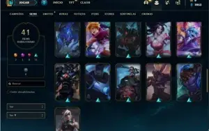 Conta prata 1 com 51 Champs e 41 Skins ( 2 Ultimates )