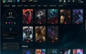 Conta prata 1 com 51 Champs e 41 Skins ( 2 Ultimates )