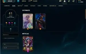 Conta prata 1 com 51 Champs e 41 Skins ( 2 Ultimates )