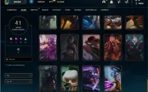 Conta prata 1 com 51 Champs e 41 Skins ( 2 Ultimates )