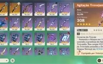 [🔥Promoção🔥]Yoimiya+Agitação Trovejante + Yelan AR 31