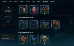 CONTA LOL OURO 4 [BR] - 135 CHAMPIONS - 60 SKIN - MMR ALTO