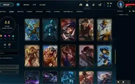 Unranked Main Lee Sin level 170 com 44 Skins