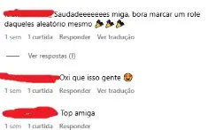 Comentários Reais Instagram.