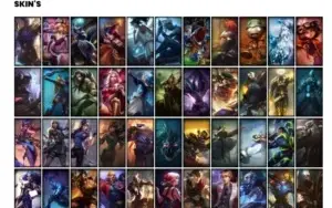 Conta lol d2, mmr de mestre, todos os champions e 200+ skins
