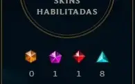 CONTA PLAT 1 MMR D3 46 CHAMPS 14 SKINS