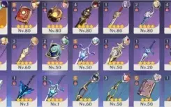 Conta Rank 50 Klee, Venti, Baal, Keqing, Harpa Celestial
