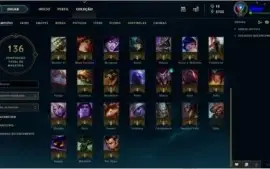 Conta lol unranked  lvl 33
