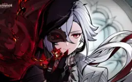 Conta de Genshin Impact Ar 60 + Arlecchino + Arma e muito + 