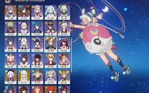 Conta de Genshin Impact Ar 60 + Arlecchino + Arma e muito + 