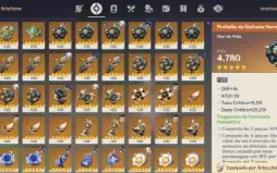 Conta de Genshin Impact Ar 60 + Arlecchino + Arma e muito + 