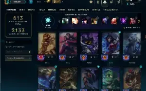 Ferro 2 com TODOS os champs e 162 Skins ( TOP / MID / ADC )