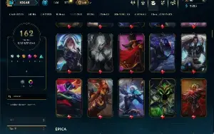 Ferro 2 com TODOS os champs e 162 Skins ( TOP / MID / ADC )