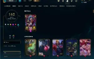 Ferro 2 com TODOS os champs e 162 Skins ( TOP / MID / ADC )
