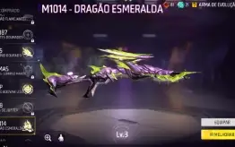 Conta Free Fire Gemada Angelical, Punhos, Bandeirão Etc