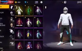 Conta Free Fire Gemada Angelical, Punhos, Bandeirão Etc