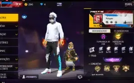Conta Free Fire Gemada Angelical, Punhos, Bandeirão Etc