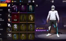 Conta Free Fire Gemada Angelical, Punhos, Bandeirão Etc