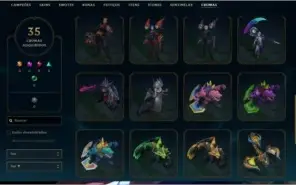 Todos Campeões, lv 375, 186 skins, 45k de EA e muito mais!