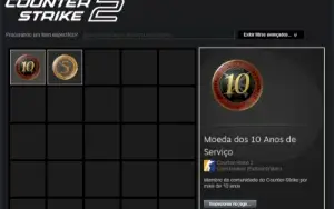 Conta Steam 19-20 Anos De Serviço(Cs Medalha De 5 E 10 Anos)