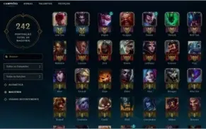 Conta de League of Legends diamond - cerca de 150 skins