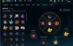 Conta bronze 3 com 40 Champs e 12 Skins + 1 Ultimate