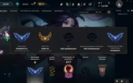 Conta Diamante 2 com Todos os Campeões e 210 Skins