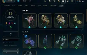 Conta League of legends 200+ skins