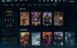 Conta League of legends 200+ skins