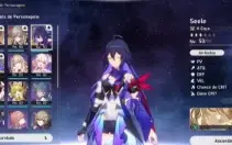 Conta Honkai Star Rail - SEELE + WELT + BAILU