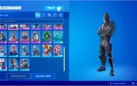 Conta de fortnite com cavaleiro negro (skin mais rara)