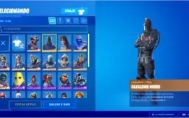 Conta de fortnite com cavaleiro negro (skin mais rara)