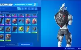 Conta de fortnite com cavaleiro negro (skin mais rara)