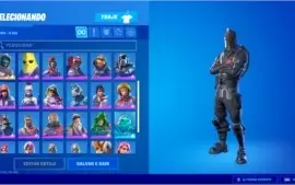 Conta de fortnite com cavaleiro negro (skin mais rara)