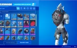 Conta de fortnite com cavaleiro negro (skin mais rara)