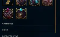 LoL( LvL 327 + 105 Skins + 141 Campeões + Valorant 2 passes