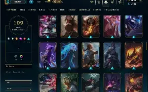 Ouro 3 com 150 Champs e 109 Skins + 2600 RP +2 Prestigios