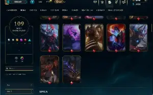 Ouro 3 com 150 Champs e 109 Skins + 2600 RP +2 Prestigios