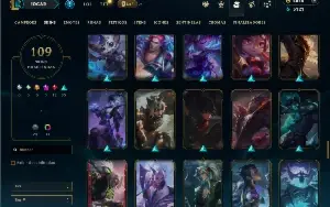 Ouro 3 com 150 Champs e 109 Skins + 2600 RP +2 Prestigios