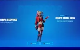 Código da Skin Arlequina Renascida - Fortnite
