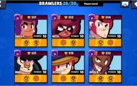 Conta Brawl Stars 13k troféus 2 lendarios varios star powers