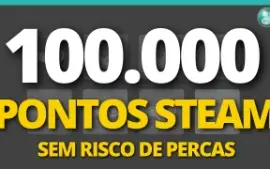 100.000 Pontos Steam (Steam Points) ON 24/7