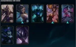 Conta com 58 champs e 37 skins