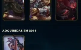 Conta com 58 champs e 37 skins