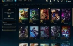 Conta platina 4 com 5 Skins e 22 Champs