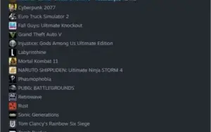 Conta Steam com mais de 20 jogos pagos