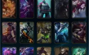 CONTA LEAGUE OF LEGENDS MUITAS SKINS 104 CHAMPIONS PRATA 1