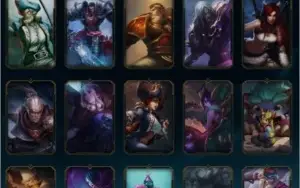 CONTA LEAGUE OF LEGENDS MUITAS SKINS 104 CHAMPIONS PRATA 1