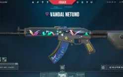Conta valorant com karambit saqueador e kunai floreterea etc