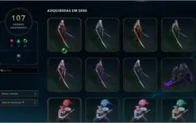 Conta LOL PLATINA 2 COM 300 SKINS (PREÇO NEGOCIAVEL)